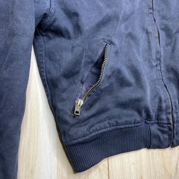 J. Galt Shanghai Mens Blue Long Sleeve Full Zip Modern Look Bomber Jacket Size S - Picture 3 of 11